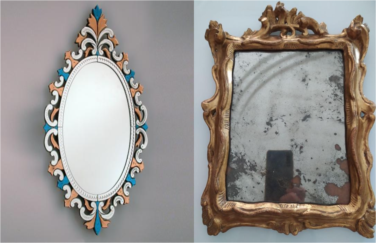 Espejos en cristal de Murano